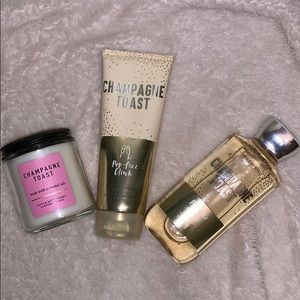 Lotion, Body wash, and candle set